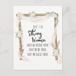 Op Strong Woman Quote Tribal Boho Briefkaart