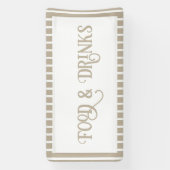 Op surfplank gebaseerde baby shower - neutraal ges spandoek (Verticaal)