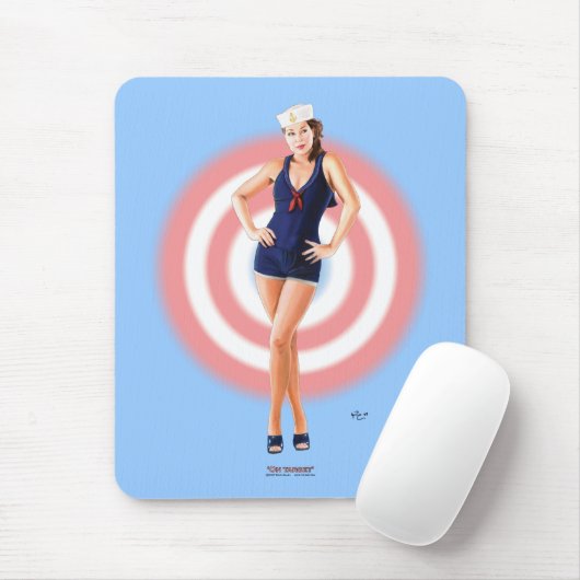 Op Target mousepad Muismat (Met muis)