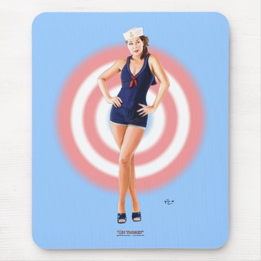 Op Target mousepad Muismat (Voorkant)