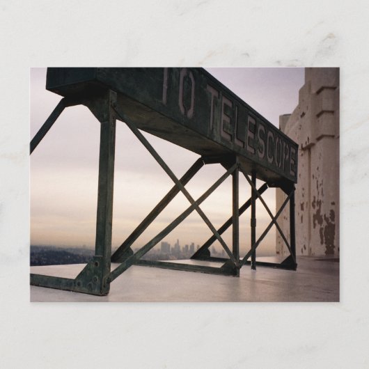 Op telescoop briefkaart (Voorkant)