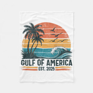(op terug) Retro Golf van de VS Amerika EST 2025 Fleece Deken