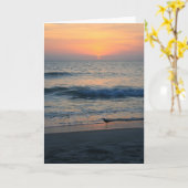 Op The Edge van Zonsondergang II Kaart (Gele Bloem)
