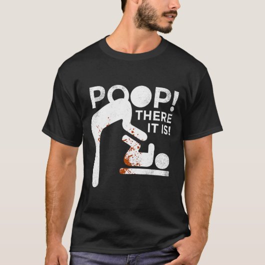Op There It Is Mom Dad Baby Diaper Changing Funny T-shirt (Voorkant)