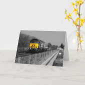 Op Thr de Wenskaarten van Sporen Kaart (Gele Bloem)