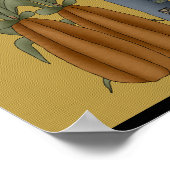 Op tijd om afdrukken opnieuw af te lezen poster (Hoek)