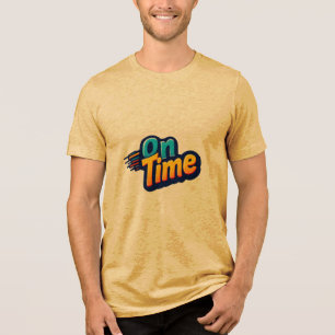 op tijd Tri-Blend shirt