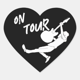 Op tournee gitarist hart sticker