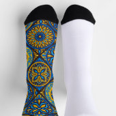 op traditioneel aardewerk geïnspireerd sokken (Top)