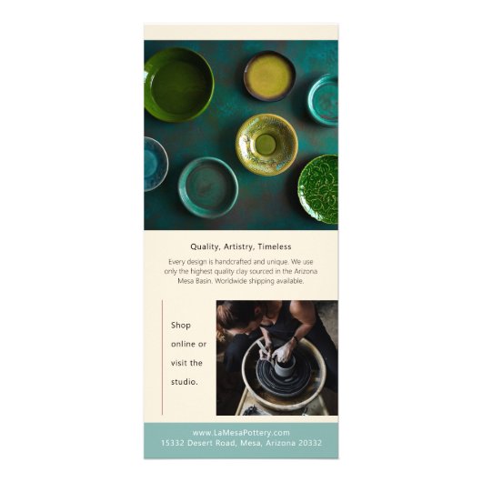 Op Trend Creative Marketing Rack Kaart (Achterkant)