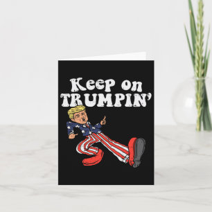 Op Trumpin Funny USA Flag Support Reelect Trump 20 Kaart