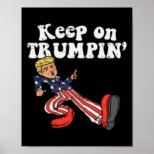 Op Trumpin Funny USA Flag Support Reelect Trump 20 Poster