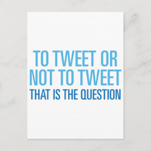 Op tweet of niet op tweet briefkaart