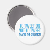 Op tweet of niet op tweet magneet (Voorkant / Achterkant)