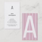 Op typografie gebaseerd visitekaartje (Voorkant / Achterkant)