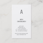 Op typografie gebaseerd visitekaartje (Voorkant)