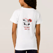 Op U Petey de Bull Terrier geplakt T-shirt (Achterkant)