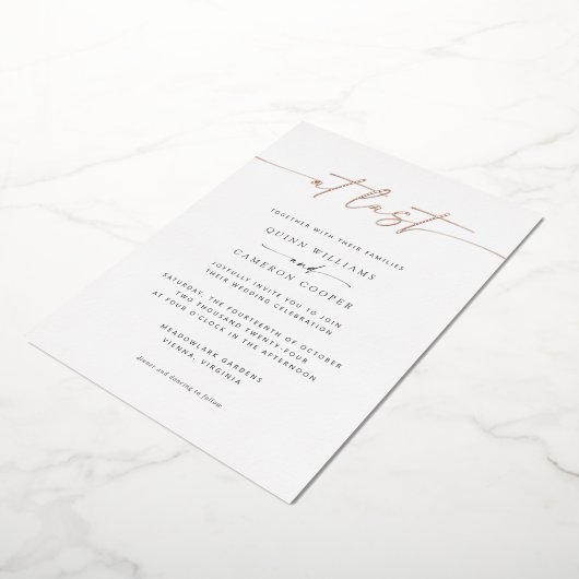 Op uitnodiging tot Folie op laatste bruiloft (Gedraaid)