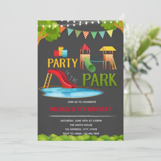 Op uitnodiging van de parkpartij (Staand voorkant)