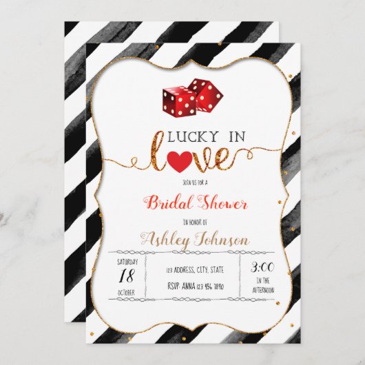 Op uitnodiging van het liefdesfeestje (Voorkant / Achterkant)