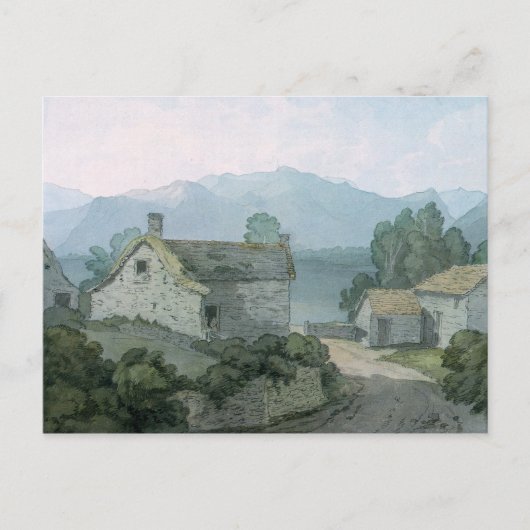 Op Ullswater, Cumberland, 1791 Briefkaart (Voorkant)