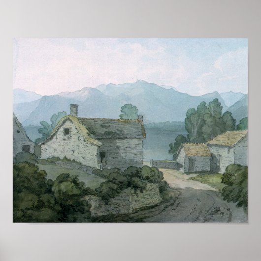 Op Ullswater, Cumberland, 1791 Poster (Voorkant)