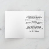 OP UW 40e VERJAARDAG-SMS-HULP Kaart (Binnen)