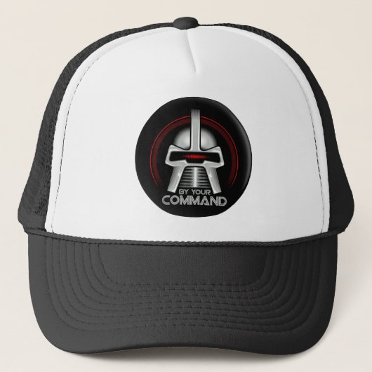 Op uw bevel  trucker pet (Voorkant)