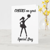 **OP "UW" BIRTHDAY** CHEERT VOOR U!!! KAART (Gele Bloem)