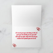 OP UW "BIRTHDAY" MET EEN VERLIES WIFE FEESTDAGEN KAART (Binnen)