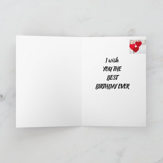 OP **UW BIRTHDAY** MET ZOVEEL "LIEFKAART" KAART (Binnen)