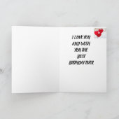 OP **UW BIRTHDAY** MET ZOVEEL "LIEFKAART" KAART (Binnen)