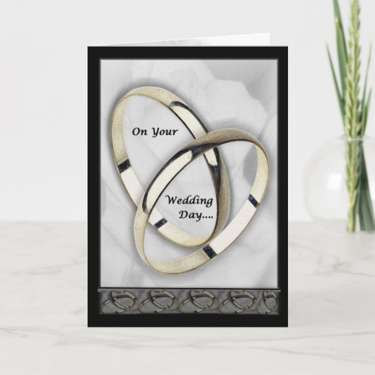 Op Uw Dag van het Huwelijk Kaart (Voorkant)