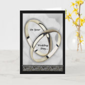 Op Uw Dag van het Huwelijk Kaart (Gele Bloem)