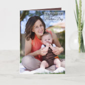 Op uw eerste Moederdag Custom Foto & Tekst Feestdagen Kaart (Voorkant)