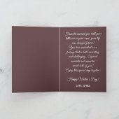 Op uw eerste Moederdag Custom Foto & Tekst Feestdagen Kaart (Binnen)