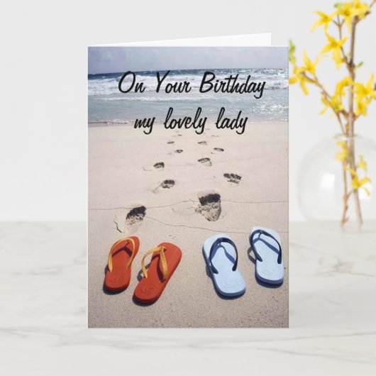 OP UW GROTE DAG **MIJN LICHAAM** BEACH STIJL KAART (Gele Bloem)