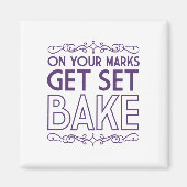 Op uw merken krijg Set Bake (Paars) Magneet (Voorkant)