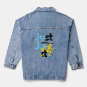 Op uw merken met dit t-shirt denim jacket (Achterkant)