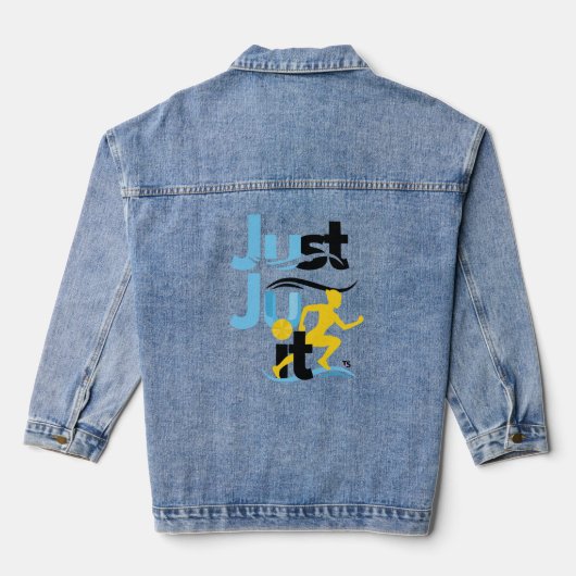 Op uw merken met dit t-shirt denim jacket (Achterkant)