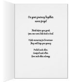 Op uw reis samen bruiloft Kaart (Binnen (Rechts))