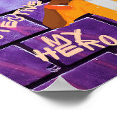 Op uw schouders (vader en dochter) poster (Hoek)