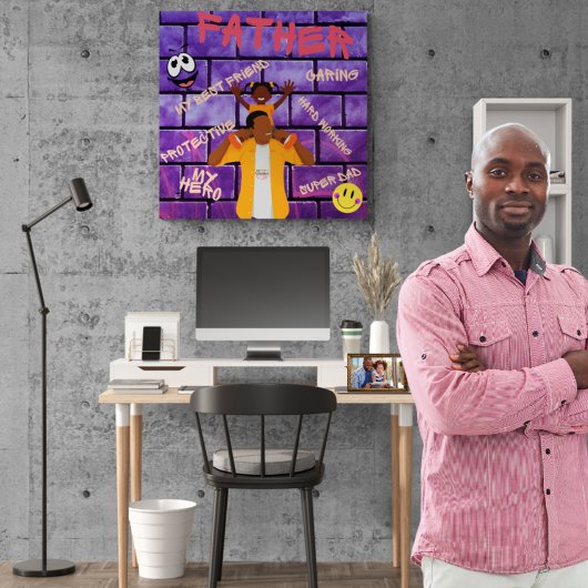 Op uw schouders (vader en dochter) poster