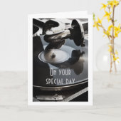 OP UW **SPECIALE DAG*** BIRTHDAY VASTGESTELD MET M KAART (Gele Bloem)