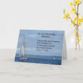 Op uw verjaardag, broeder... kaart (Gele Bloem)