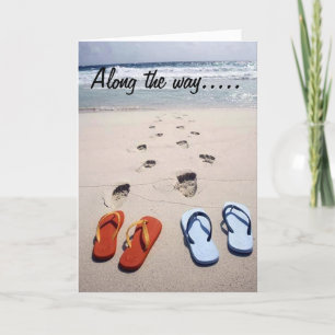 OP UW VERJAARDAG STRAND STIJL KAART