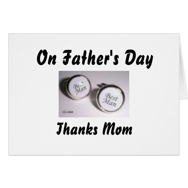 Op Vaderdag, Bedankt mama (Voorkant Horizontaal)