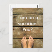 Op vakantie briefkaart (Voorkant / Achterkant)
