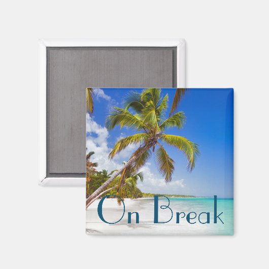 Op vakantie in het paradijs magneet (Voorkant / Achterkant)