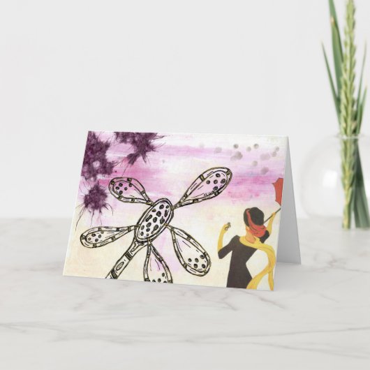 Op vakantie kaart (Voorkant)